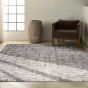 Rush Abstract Rugs CK952 by Designer Calvin Klein in Ivory Grey