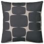 Lohko Indoor Outdoor Cushion 625805 by Scion in Liquorice Black