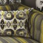 Cuzco Abstract Cushion by William Yeoward in Citrone Grey