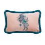 Caspian Majestic Lion Cushion By Emma J Shipley in Blush Pink