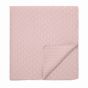 T Quilted Throw by Designer Ted Baker in Soft Pink