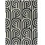 Turnabouts Rugs 039205 in Black by Florence Broadhurst