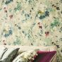 Simi Floral Wallpaper 213023 by Sanderson in Opal Multi