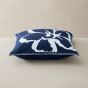 Magnolia Embroidery Flower Cushion by Ted Baker in Navy Blue
