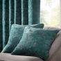 Topia Distressed Curtains By Clarke And Clarke in Emerald Green