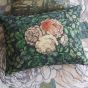 Friendship Floral Cushion in Forest Green by John Derian