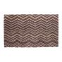 Cotton Candy Zig Zag Washable Doormat in Spice Red
