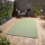 POP Plain Indoor Outdoor Boho Rug in Light Green