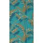 Palm House Wallpaper 216640 by Sanderson in Teal Gold