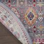 Vintage Kashan Traditional Circle Rugs VKA05 by Nourison in Grey Multi