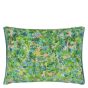 Designers Guild Odisha Marbled Cushion in Peridot Green