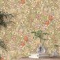 Golden Lily Wallpaper 210399 by Morris & Co in Olive Russet