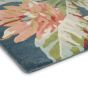 Dahlia and Rosehip Rugs 50608 in Teal by Harlequin