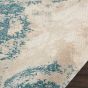 Maxell Runner MAE13 by Nourison in Ivory and Teal