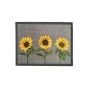 My Sunflowers Washable Anti Slip Doormat in Grey Yellow
