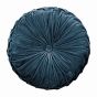 Rosanna Velvet Circle Cushion by Laura Ashley in Dark Seaspray Blue