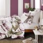 Peony Bloom Floral Bedding and Pillowcase By Peri Home in Purple