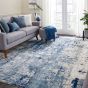 Maxell MAE16 Abstract Rugs by Nourison in Ivory Blue