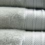 Luxury Bamboo Cotton Plain Towels in Grey