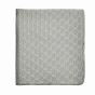 T Quilted Throw by Designer Ted Baker in Silver Grey