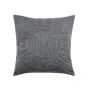 Circle Logo Embellished Cushion by DKNY in Charcoal Grey