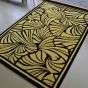 Japanese Fans Rugs 039305 in Gold by Florence Broadhurst
