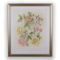 Roisin Framed Floral Print 115770 by Laura Ashley in Natural