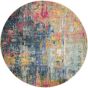 Celestial Modern Abstract Circle Round Rugs CES09 Wave by Nourison