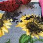 My Sunflowers Washable Anti Slip Doormat in Grey Yellow