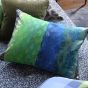 Kasavu Striped Cushion By Designers Guild in Emerald Green