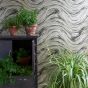 Agata Wallpaper W0089 01 by Clarke and Clarke in Charcoal Gold