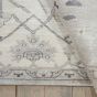 Aldora ALD01 Traditional Bordered Rugs in Silver Grey by Nourison