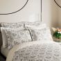 Aarya Paisley Bedding by V&A in Ivory & Slate Grey