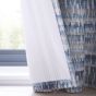 Tenby Abstract Curtains By Clarke And Clarke in Indigo Blue