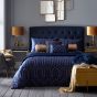 Phoebe Geometric Cotton Bedding By Tess Daly in Midnight Blue