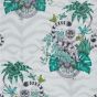 Lemur Wallpaper W0103 01 by Emma J Shipley in Green