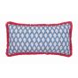 Diagonal Clipped Stripe Cushion by Joules in Multi
