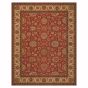 Living Treasure Traditional Bordered Rugs by Nourison LI05 in Rust