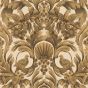 Gibbons Carving Wallpaper 9019 by Cole & Son in Metallic Gold