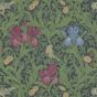 Iris Wallpaper 103 by Morris & Co in Floral Botanical Green