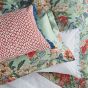 Emperor Peony Geometric Cushion by Sanderson in Apricot