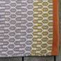 Indoor Outdoor Geometric Flatweave Cortez Rugs in Saffron Yellow by Designers Guild
