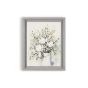 Pussy Willow In Vase Framed Print 115033 by Laura Ashley in Pale Steel Grey