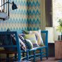 Groove Zig Zag Wallpaper 110853 by Scion in Marine Moss Green