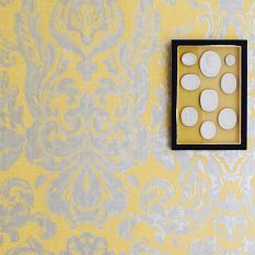 Brocatello Wallpaper 312116 by Zoffany in Mimosa Yellow