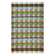 Tasara Heather Woven Throw in Green by Designers Guild