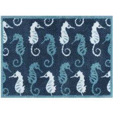 Bathroom Seahorse Mats in Blue by Turtlemat
