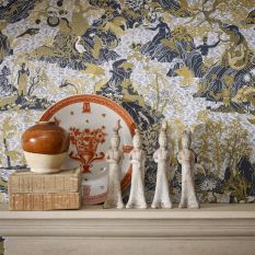 Avalonis Wallpaper Panel 313021 by Zoffany in Como Blue Koi