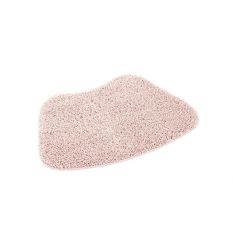 Buddy Bath Washable Curve Mat Rugs in Soft Pink