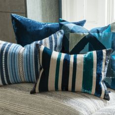 Molino Cushion by William Yeoward in Indigo Blue